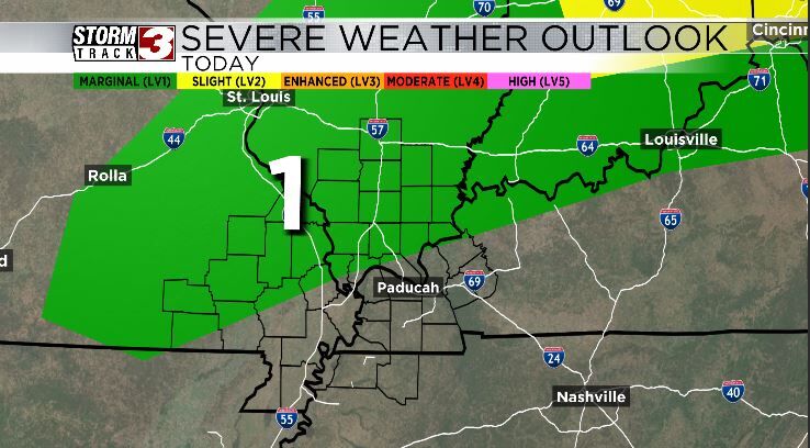 Storm chances today